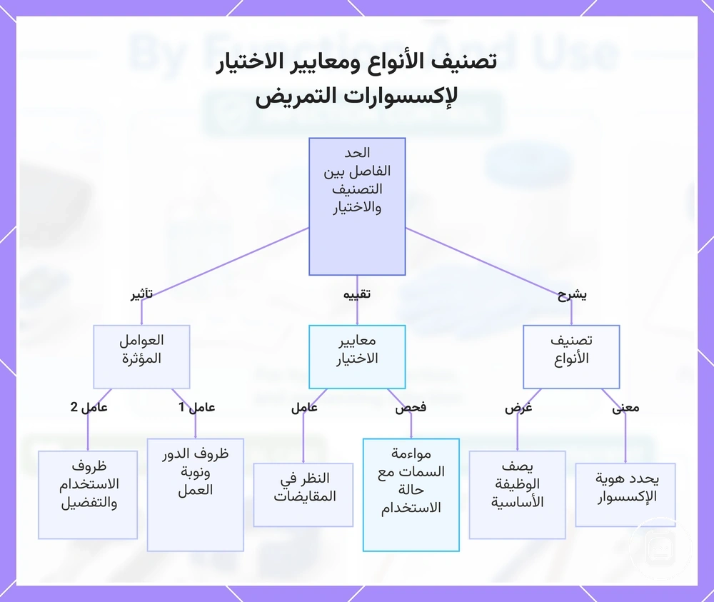 تصنيف الأنواع ومعايير الاختيار لإكسسوارات التمريض