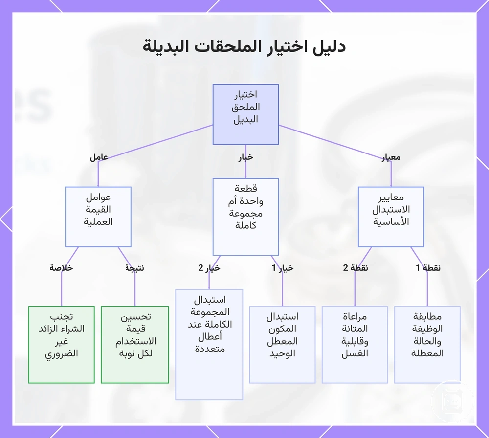 دليل اختيار الملحقات البديلة