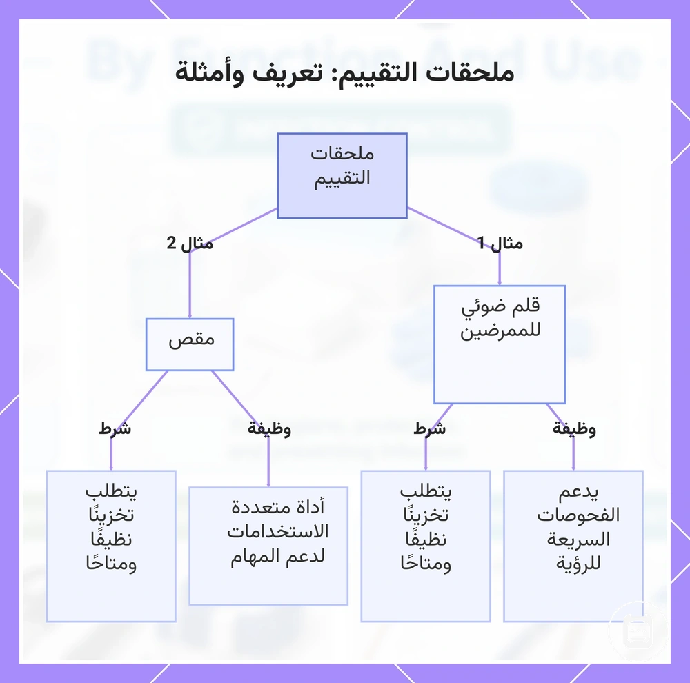 ملحقات التقييم: تعريف وأمثلة