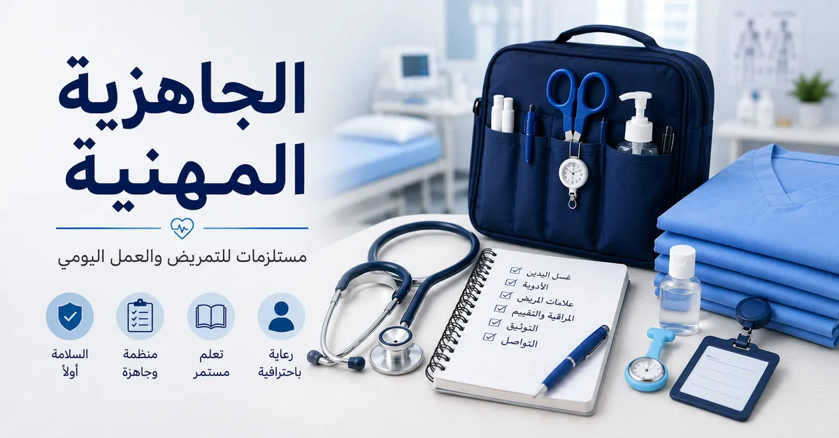مستلزمات تمريض معدة للجاهزية المهنية والتدريب السريري ودعم العمل اليومي