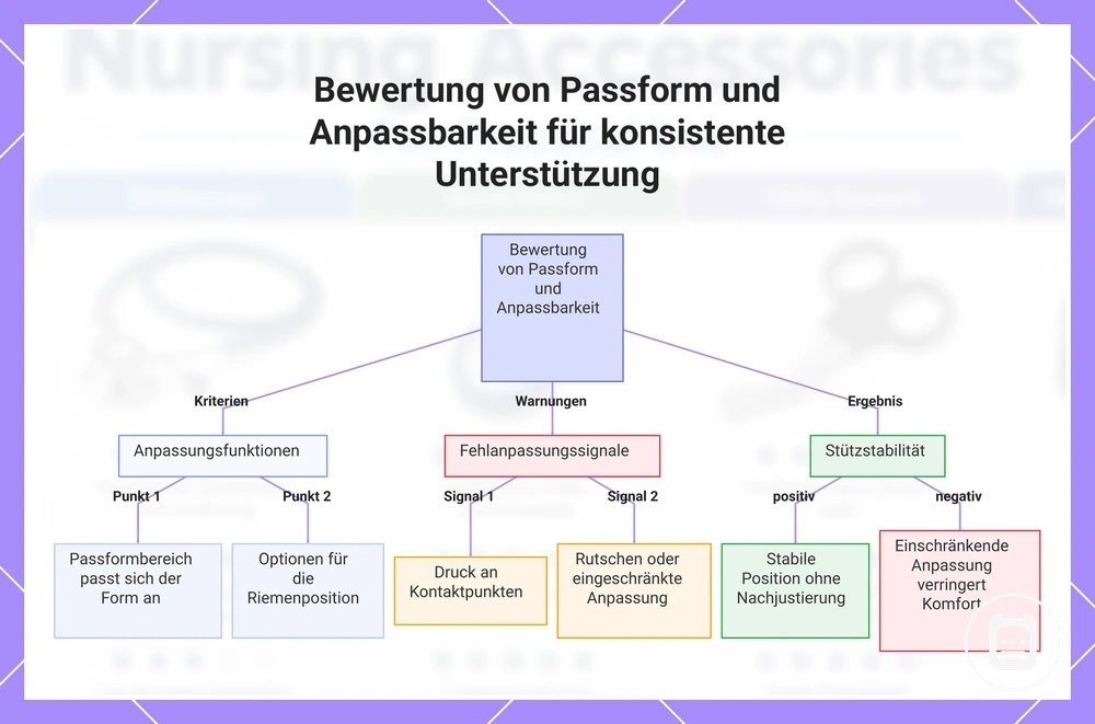 Bewertung von Passform und Anpassbarkeit für konsistente Unterstützung