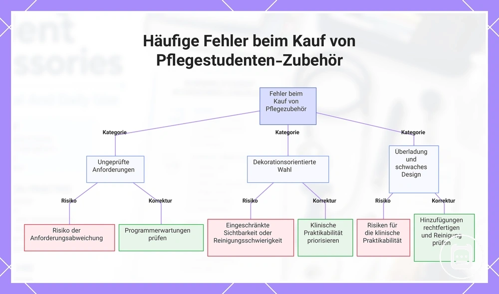 Häufige Fehler beim Kauf von Pflegestudenten-Zubehör