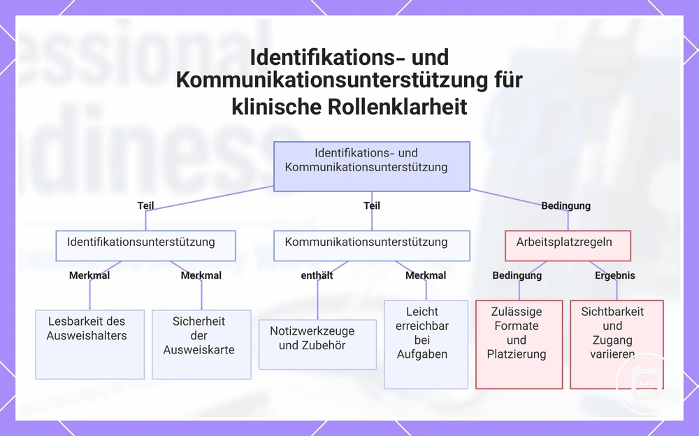 Identifikations- und Kommunikationsunterstützung für klinische Rollenklarheit