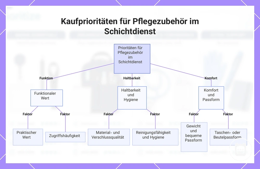 Kaufprioritäten für Pflegezubehör im Schichtdienst