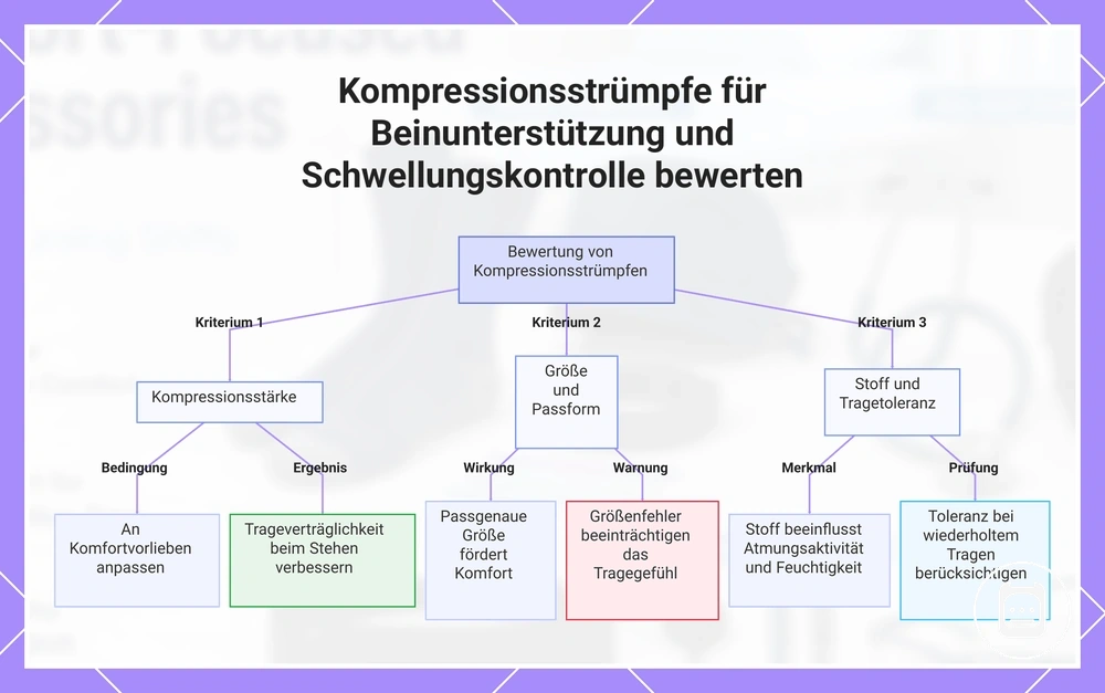 Kompressionsstrümpfe für Beinunterstützung und Schwellungskontrolle bewerten
