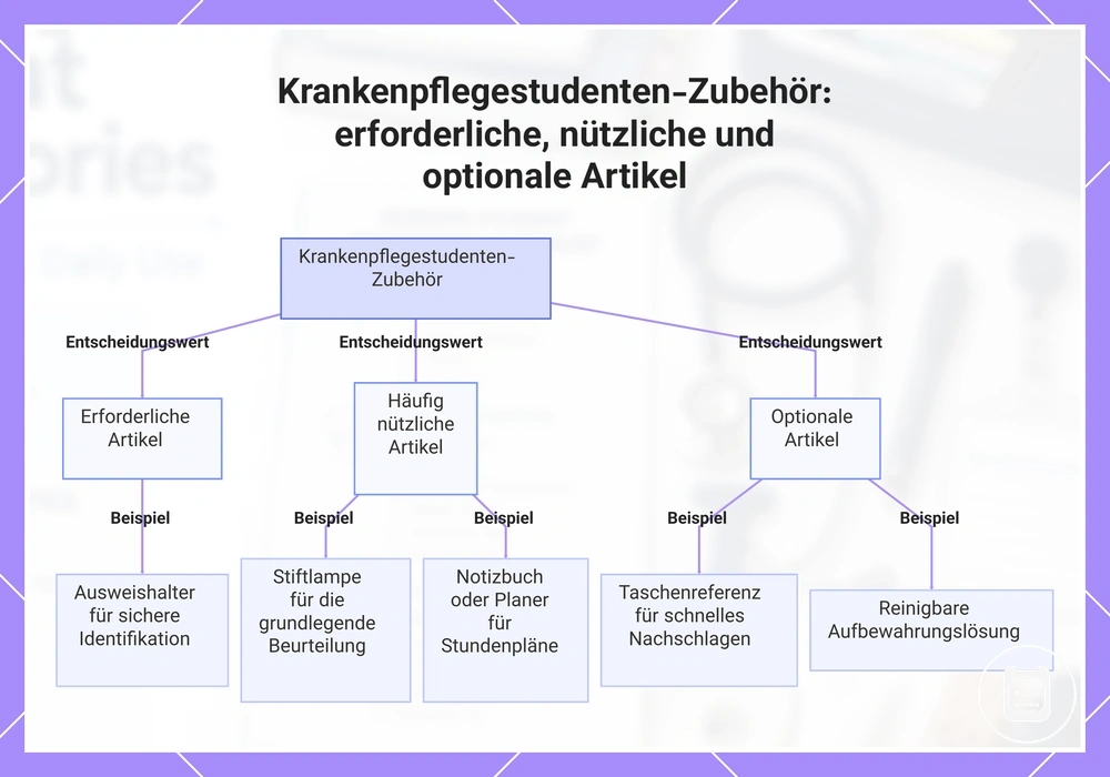 Krankenpflegestudenten-Zubehör: erforderliche, nützliche und optionale Artikel