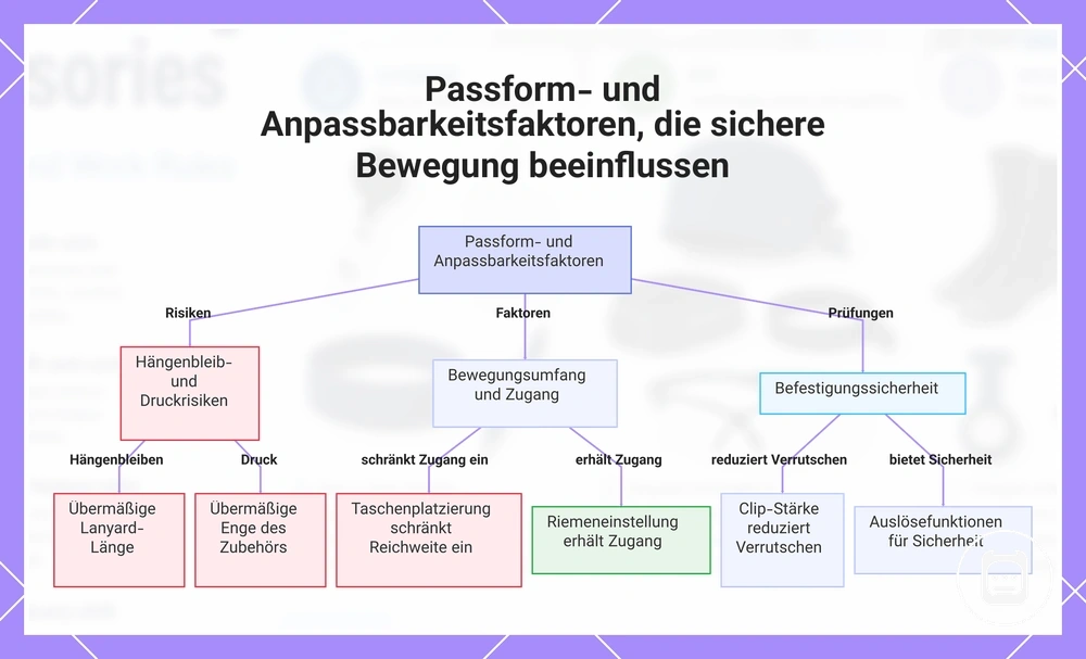 Passform- und Anpassbarkeitsfaktoren, die sichere Bewegung beeinflussen