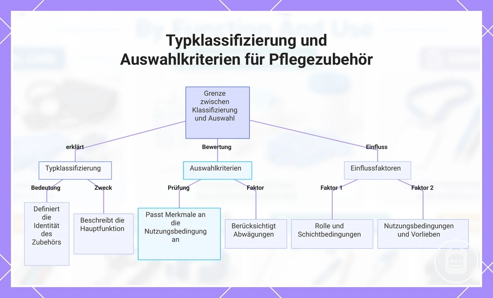 Typklassifizierung und Auswahlkriterien für Pflegezubehör