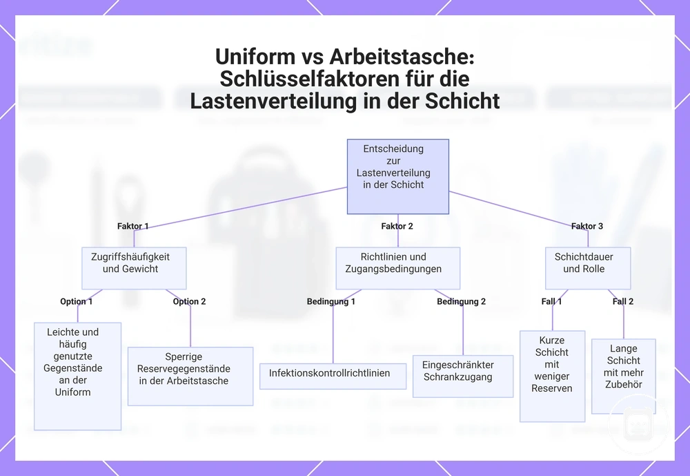 Uniform vs Arbeitstasche: Schlüsselfaktoren für die Lastenverteilung in der Schicht