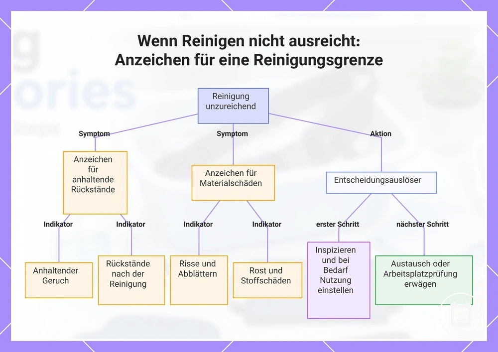Wenn Reinigen nicht ausreicht: Anzeichen für eine Reinigungsgrenze