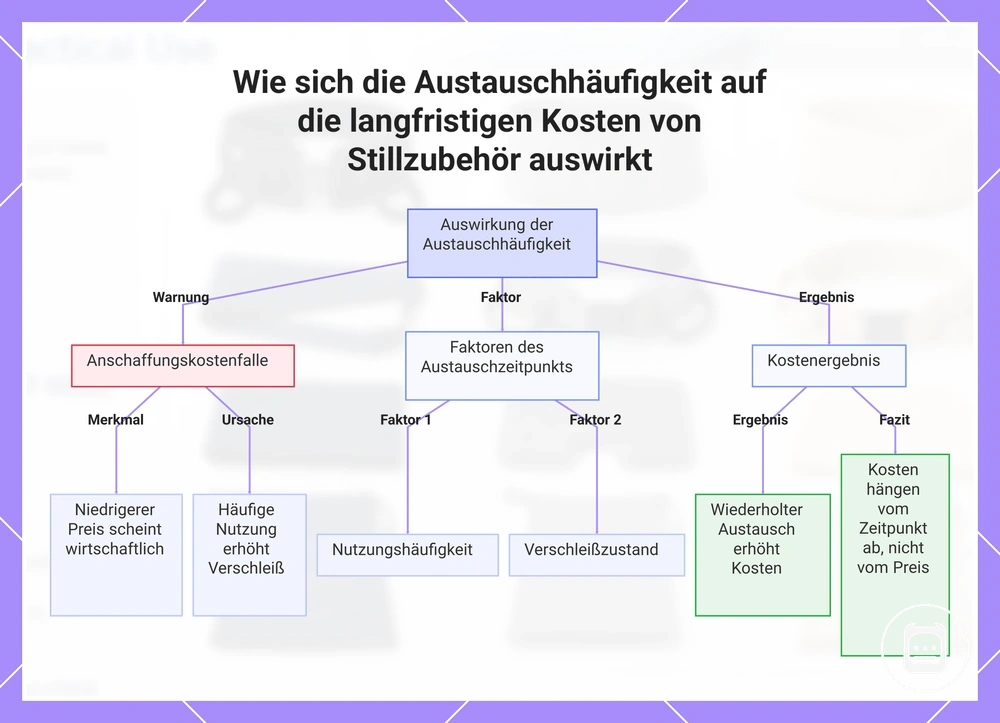 Wie sich die Austauschhäufigkeit auf die langfristigen Kosten von Stillzubehör auswirkt