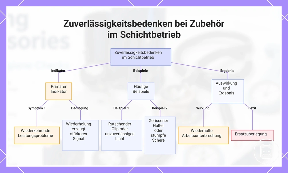 Zuverlässigkeitsbedenken bei Zubehör im Schichtbetrieb