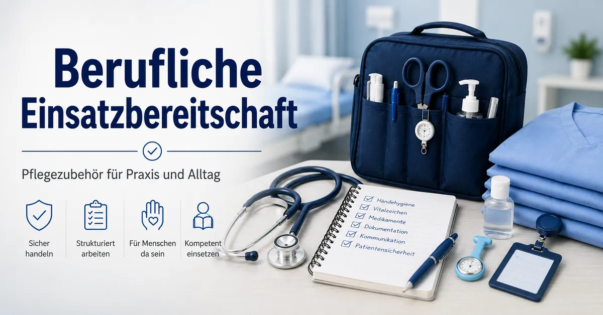 Pflegezubehör für Einsatzbereitschaft, Praxiseinsatz und tägliche Arbeit