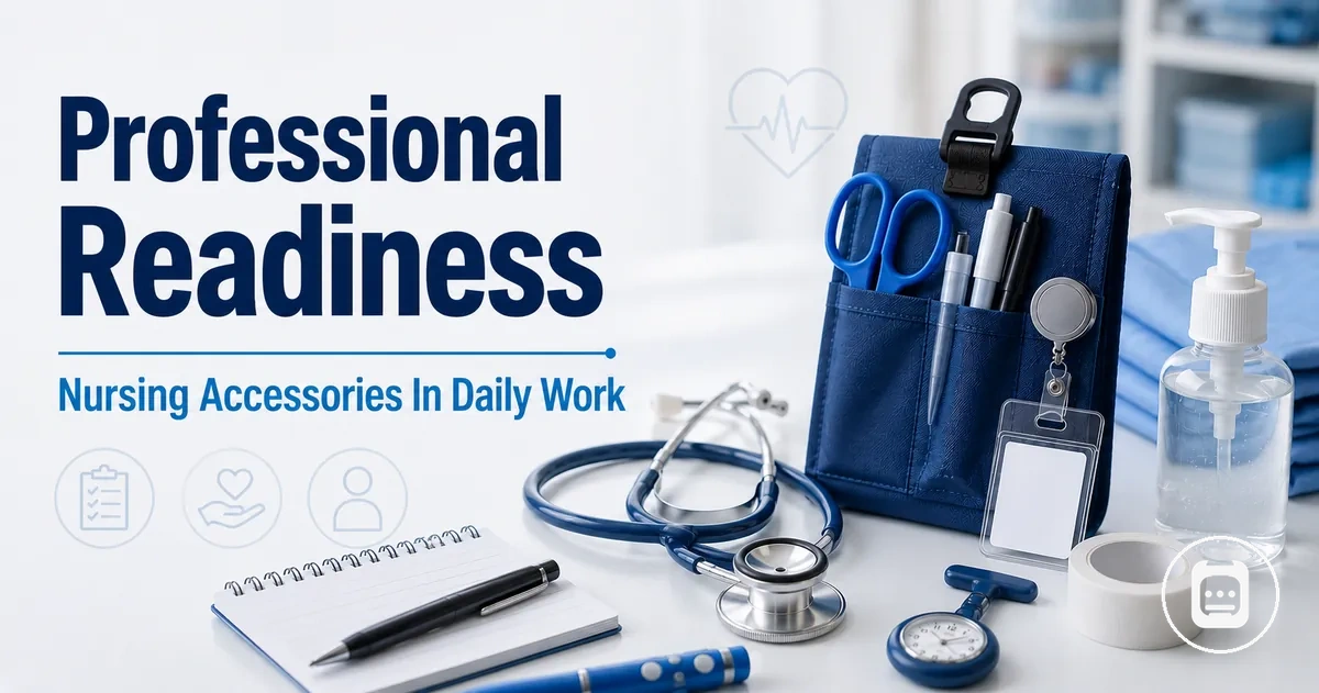 Professional nursing accessories prepared for readiness, clinical practice, and daily work support