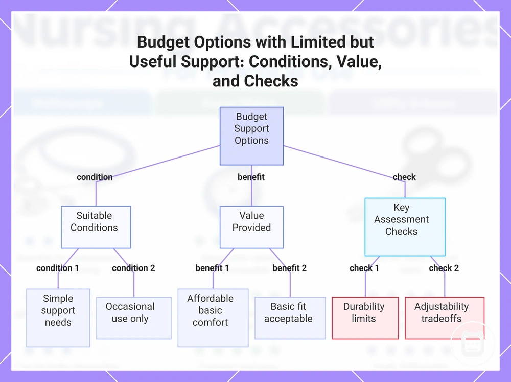 Budget Options with Limited but Useful Support: Conditions, Value, and Checks