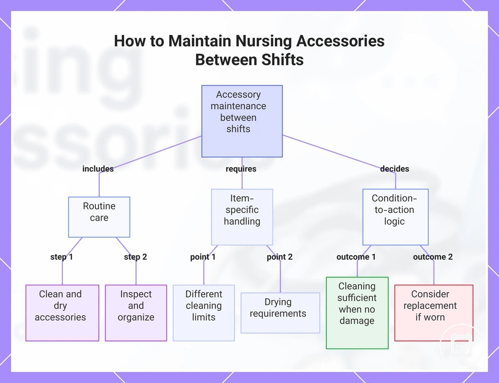 How to Maintain Nursing Accessories Between Shifts