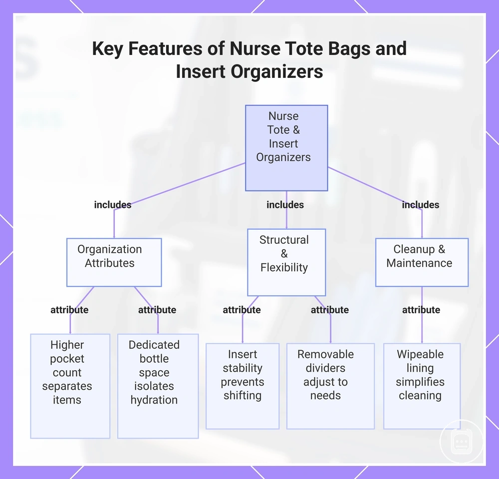 Key Features of Nurse Tote Bags and Insert Organizers