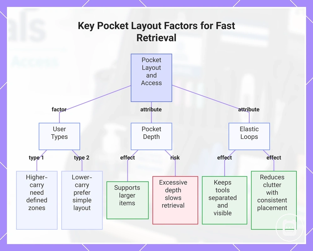 Key Pocket Layout Factors for Fast Retrieval
