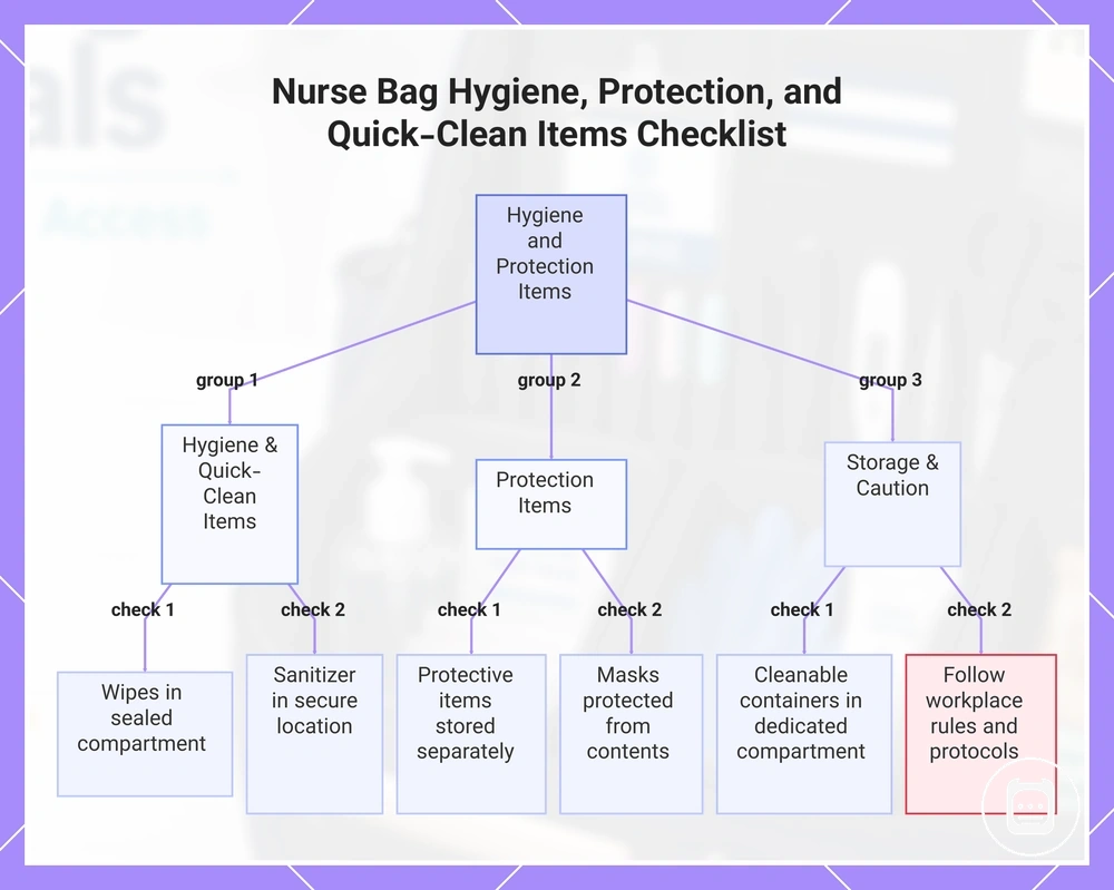 Nurse Bag Hygiene, Protection, and Quick-Clean Items Checklist