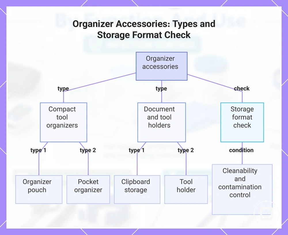 Organizer Accessories: Types and Storage Format Check
