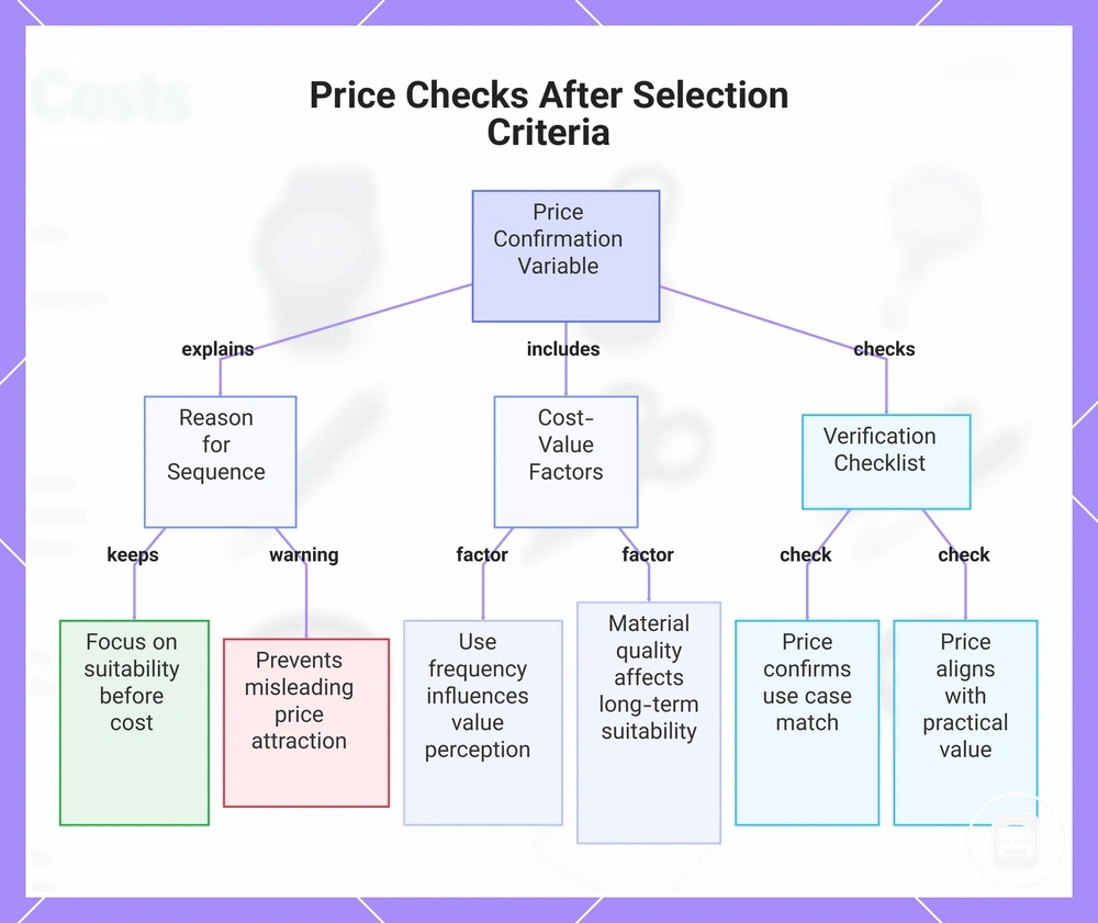 Price Checks After Selection Criteria