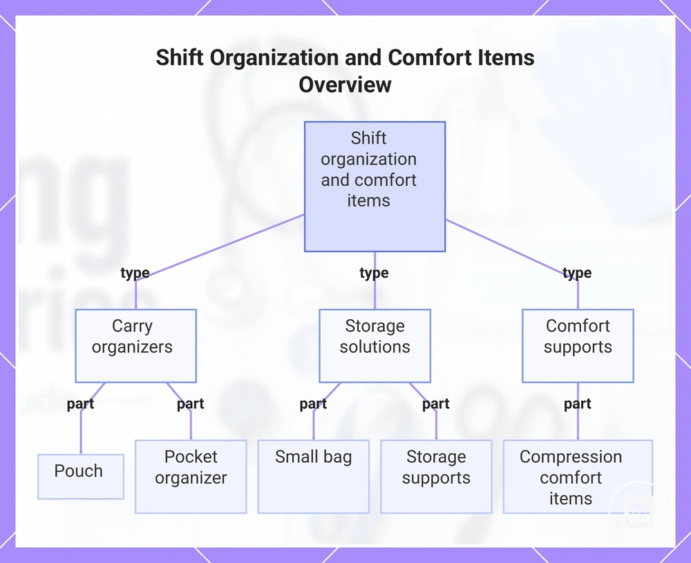 Shift Organization and Comfort Items Overview