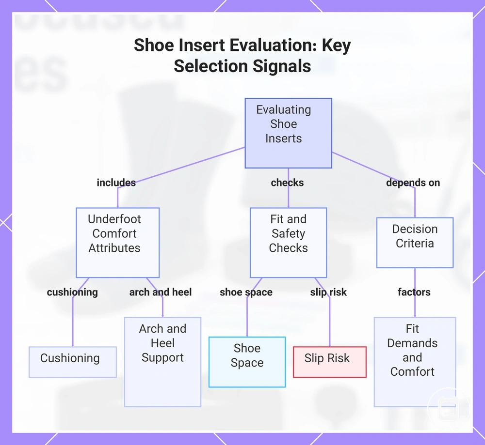 Shoe Insert Evaluation: Key Selection Signals