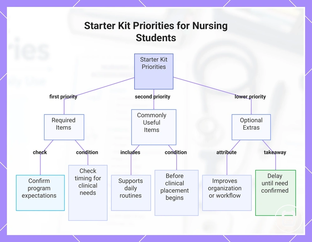 Starter Kit Priorities for Nursing Students