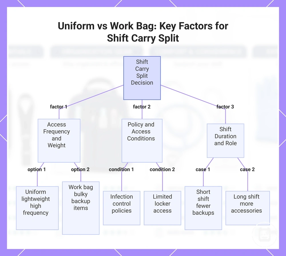 Uniform vs Work Bag: Key Factors for Shift Carry Split
