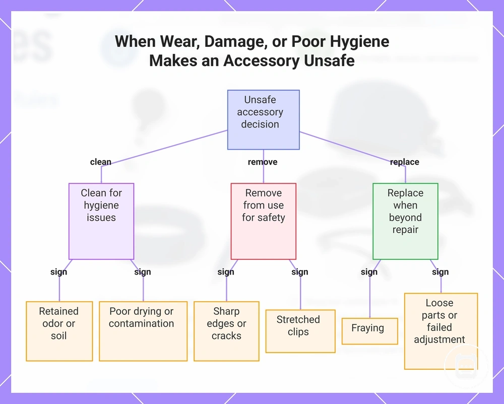 When Wear, Damage, or Poor Hygiene Makes an Accessory Unsafe