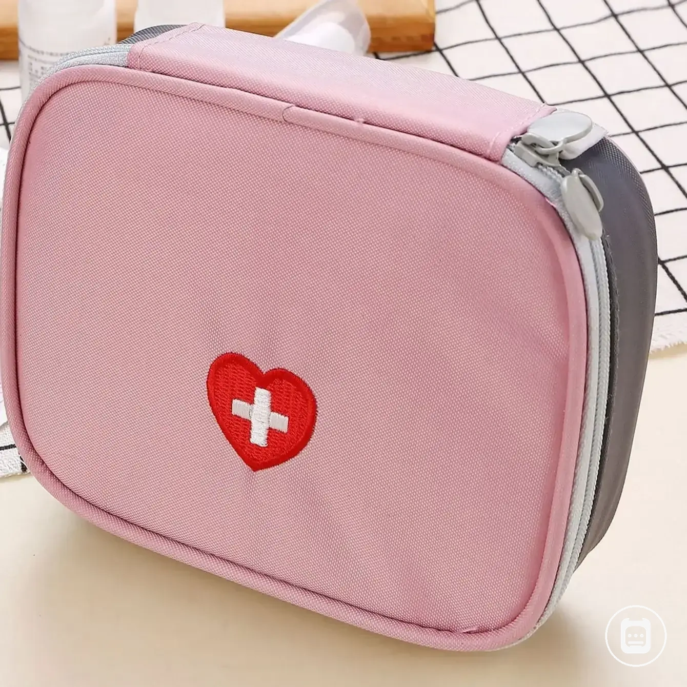 Bolsa portátil de primeros auxilios para desplazamientos, acampada y material médico doméstico