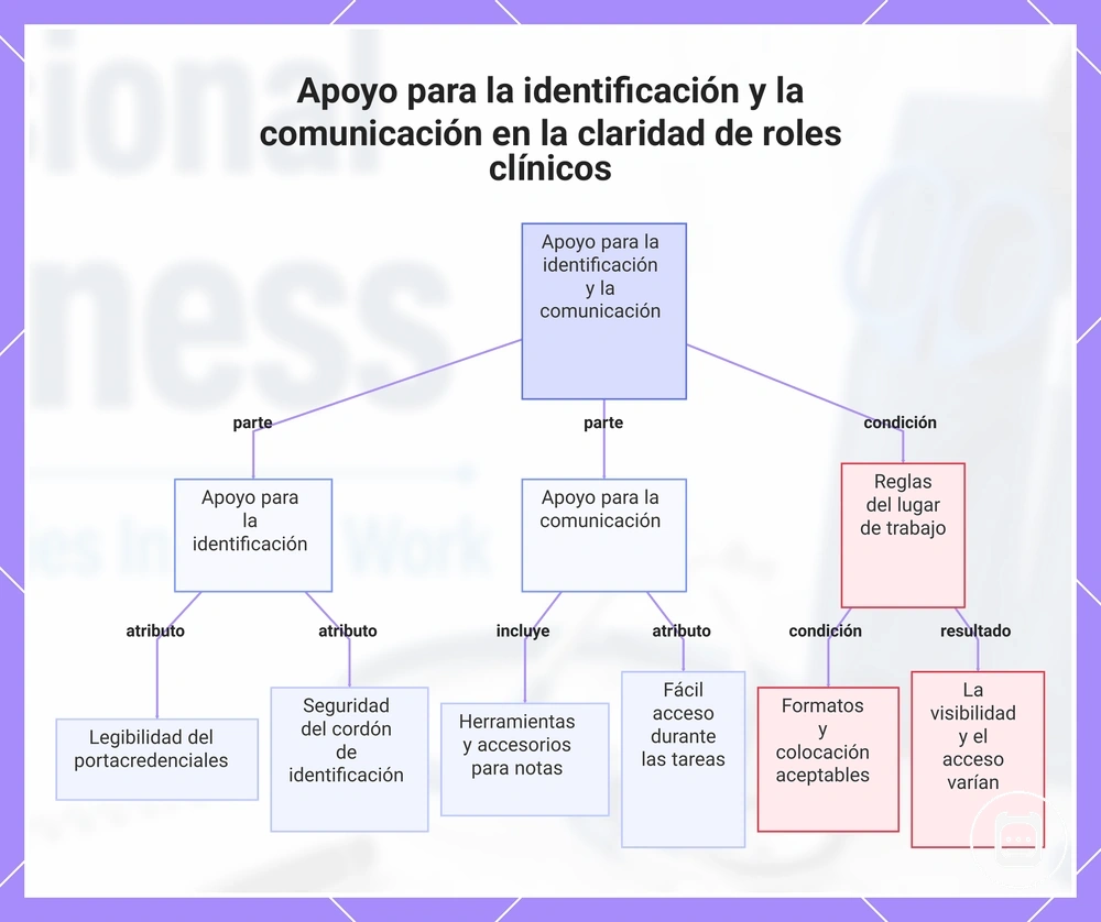 Apoyo para la identificación y la comunicación en la claridad de roles clínicos