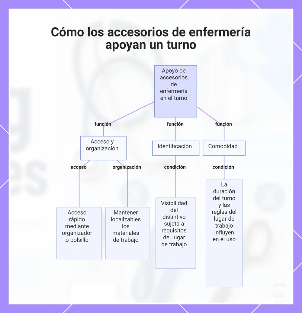 Cómo los accesorios de enfermería apoyan un turno