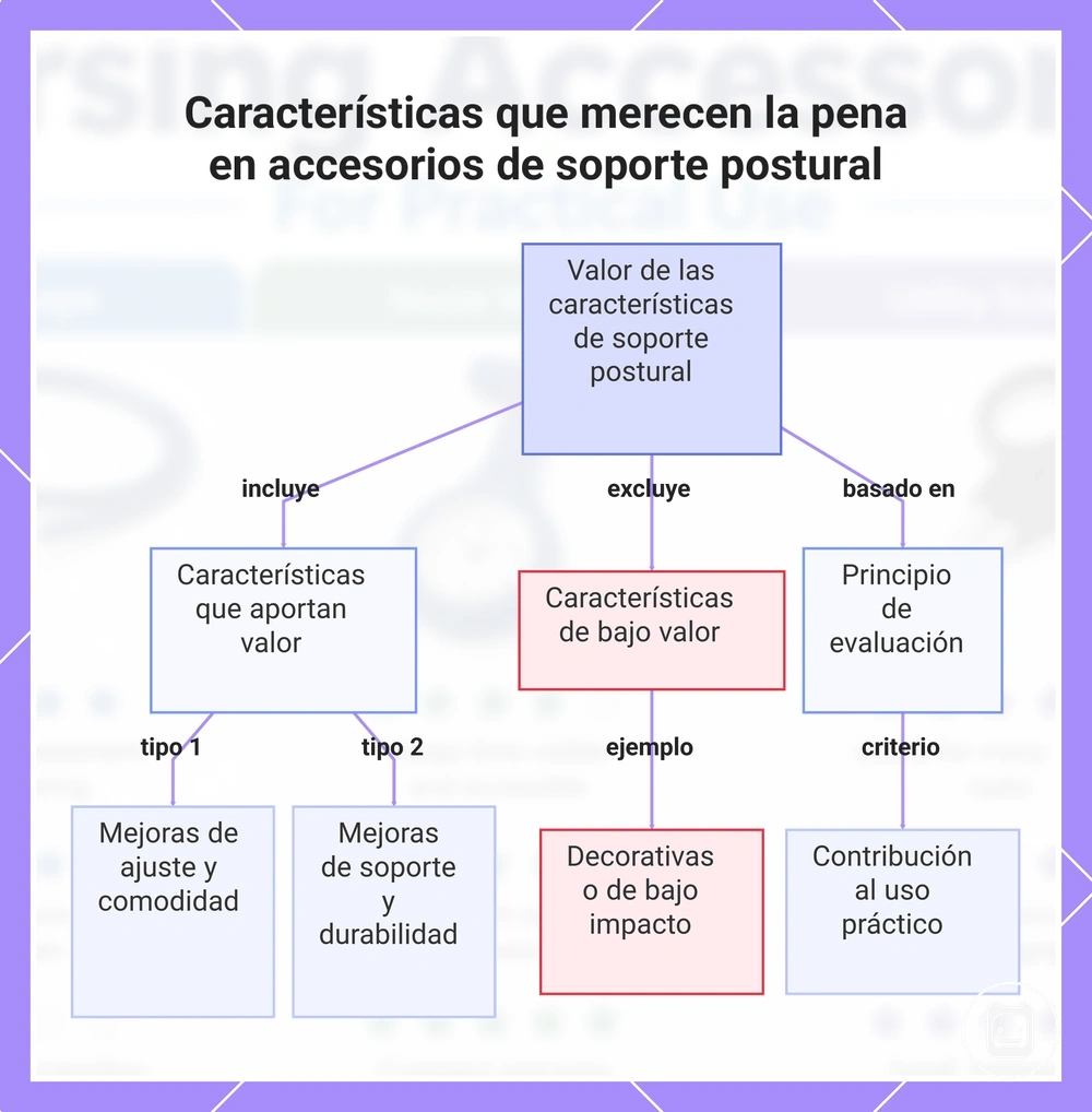 Características que merecen la pena en accesorios de soporte postural