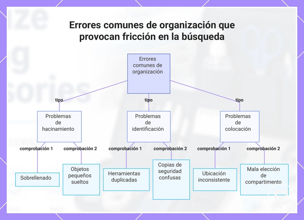 Errores comunes de organización que provocan fricción en la búsqueda