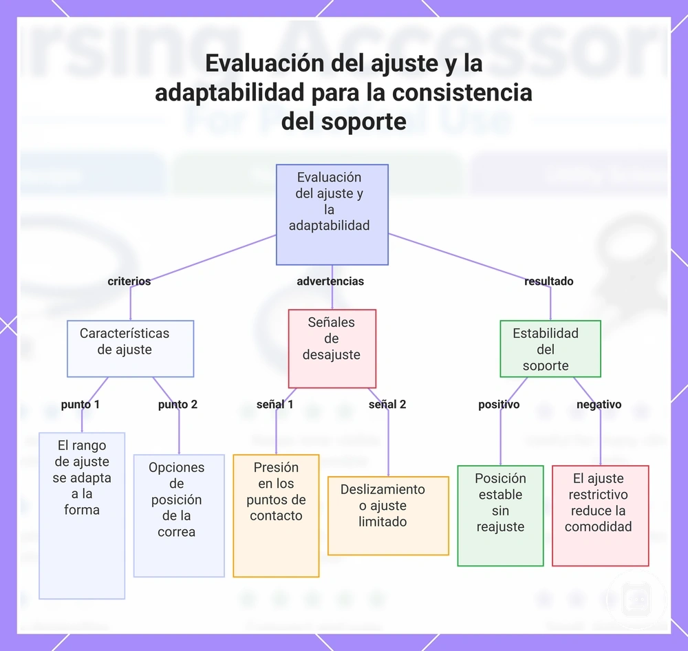 Evaluación del ajuste y la adaptabilidad para la consistencia del soporte