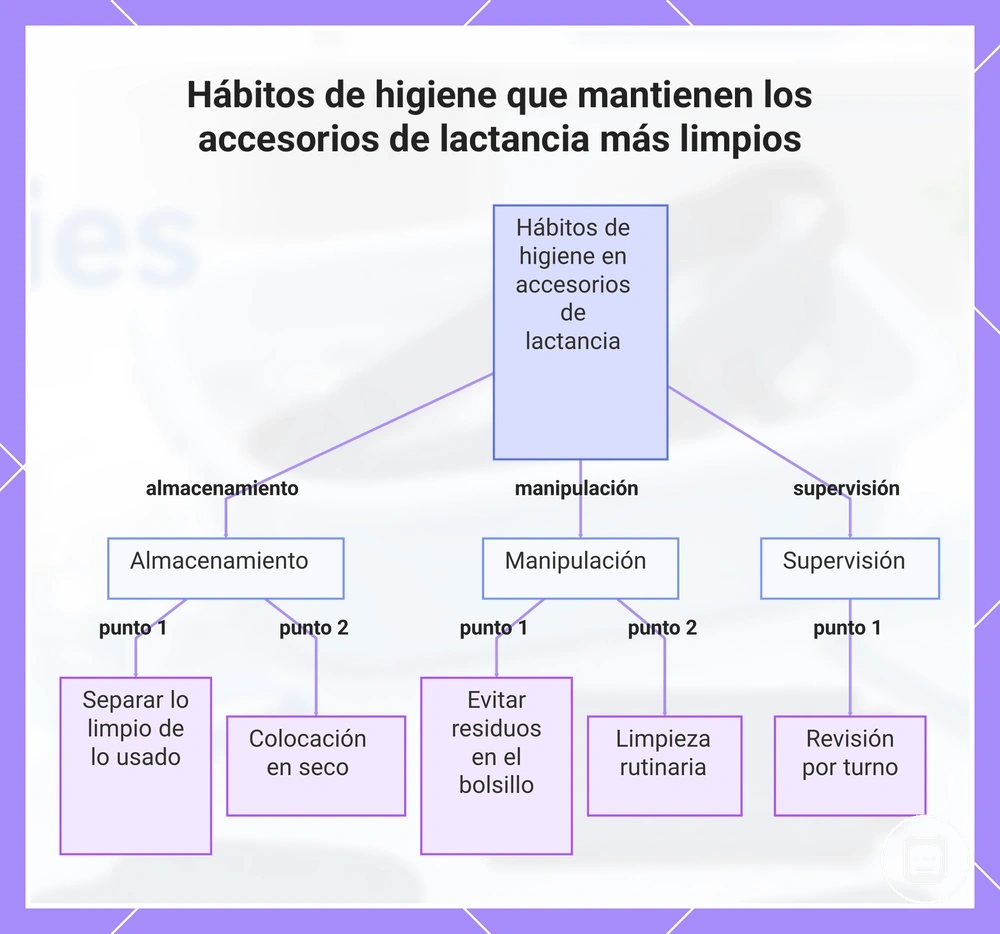 Hábitos de higiene que mantienen los accesorios de lactancia más limpios