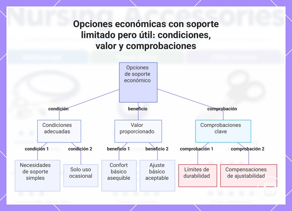 Opciones económicas con soporte limitado pero útil: condiciones, valor y comprobaciones