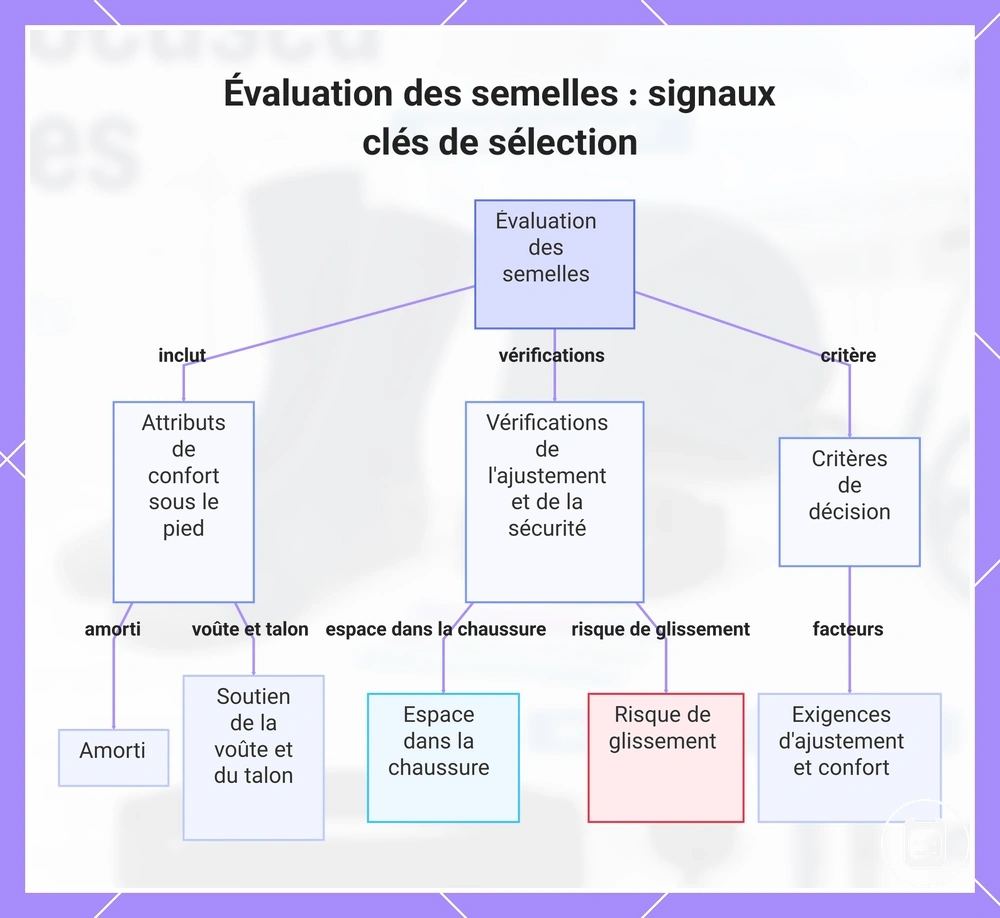 Évaluation des semelles : signaux clés de sélection