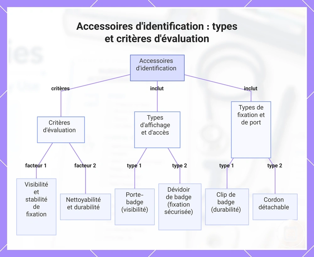 Accessoires d'identification : types et critères d'évaluation