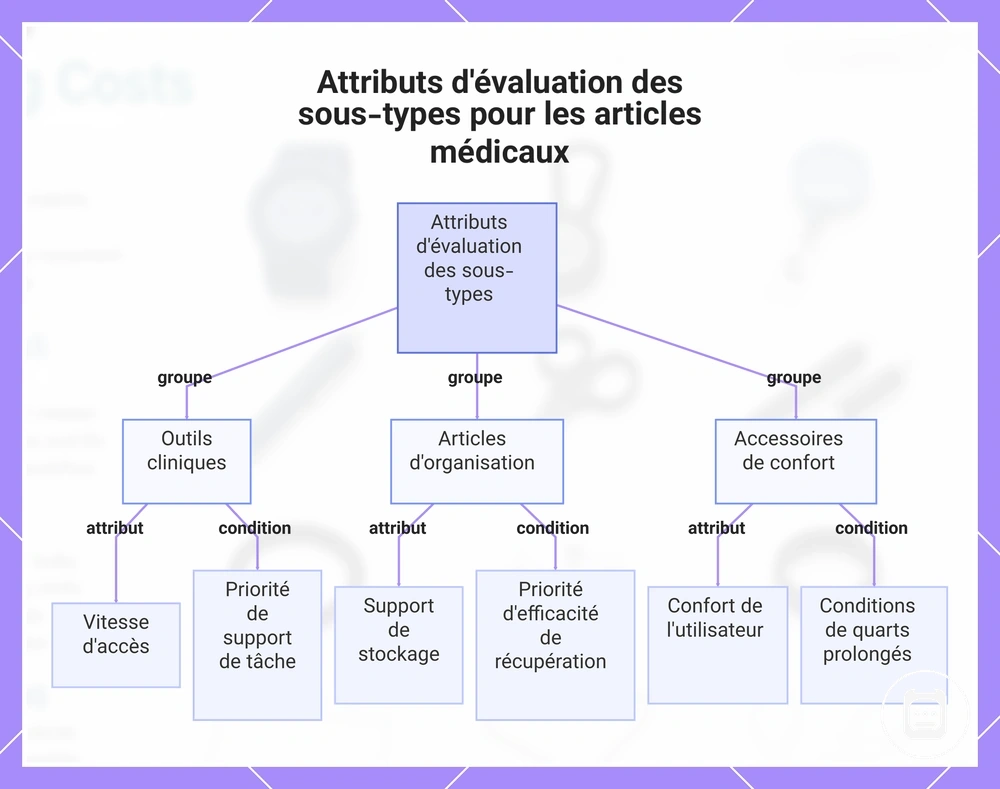 Attributs d'évaluation des sous-types pour les articles médicaux