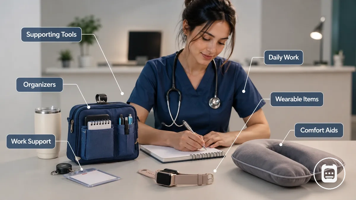 Catégories courantes d'accessoires de soins infirmiers utilisés en milieu de travail quotidien