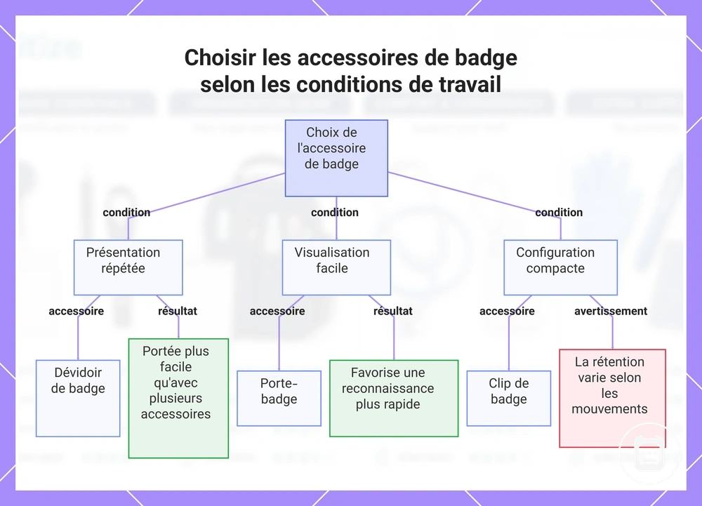 Choisir les accessoires de badge selon les conditions de travail