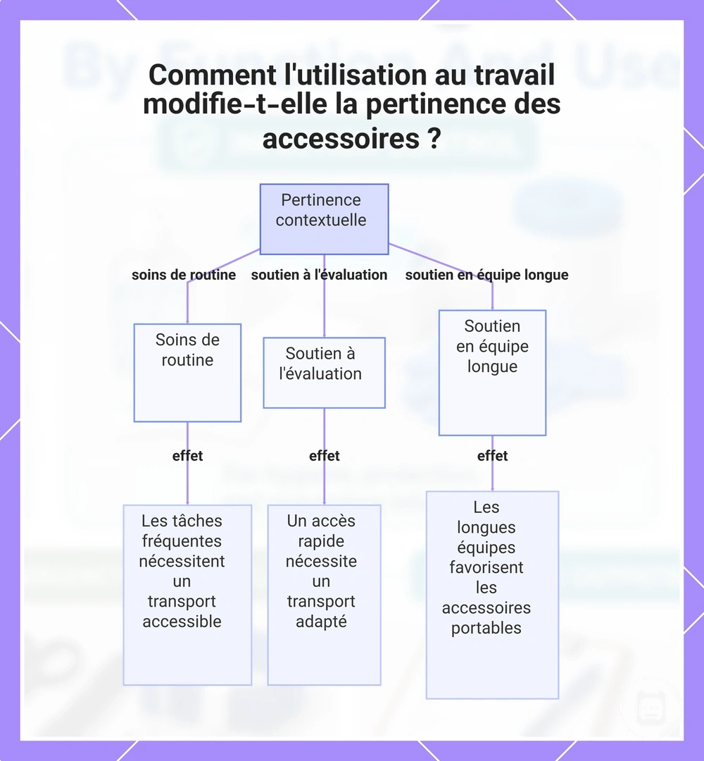 Comment l'utilisation au travail modifie-t-elle la pertinence des accessoires ?