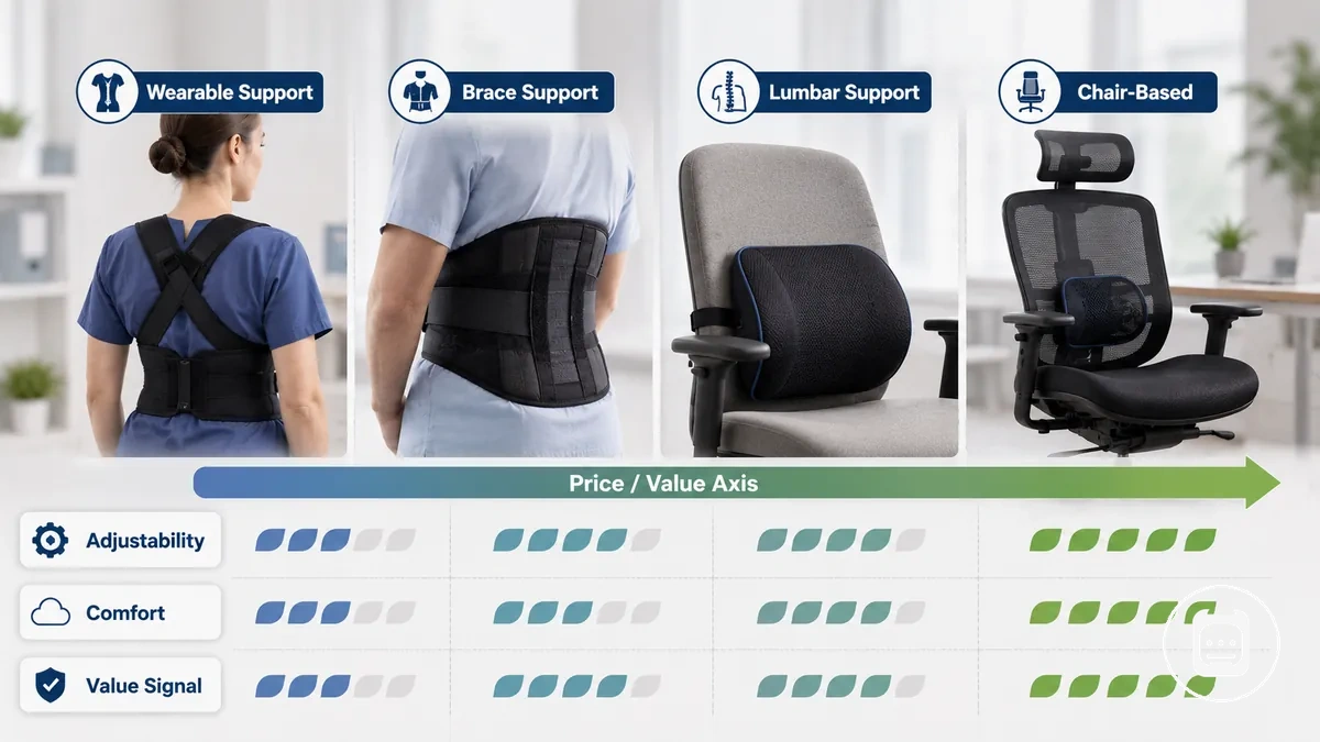 Comment les prix des accessoires de soutien postural varient selon le type de soutien