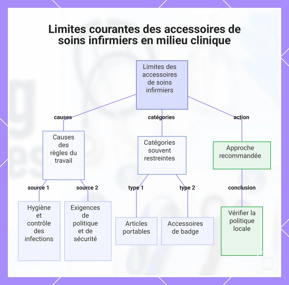 Limites courantes des accessoires de soins infirmiers en milieu clinique