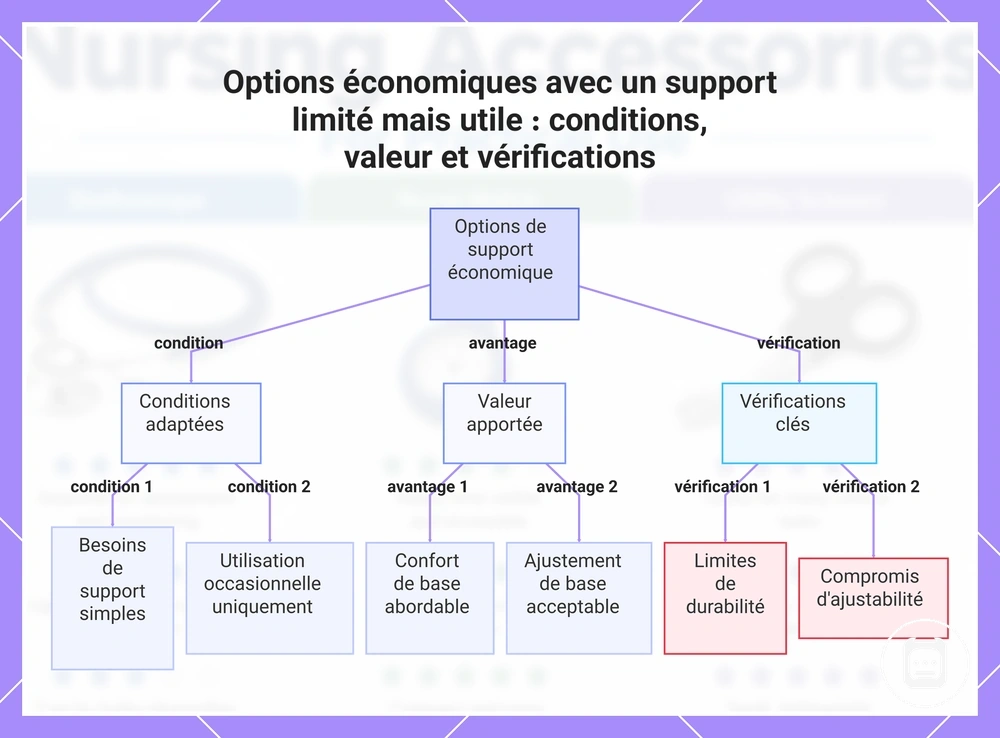 Options économiques avec un support limité mais utile : conditions, valeur et vérifications