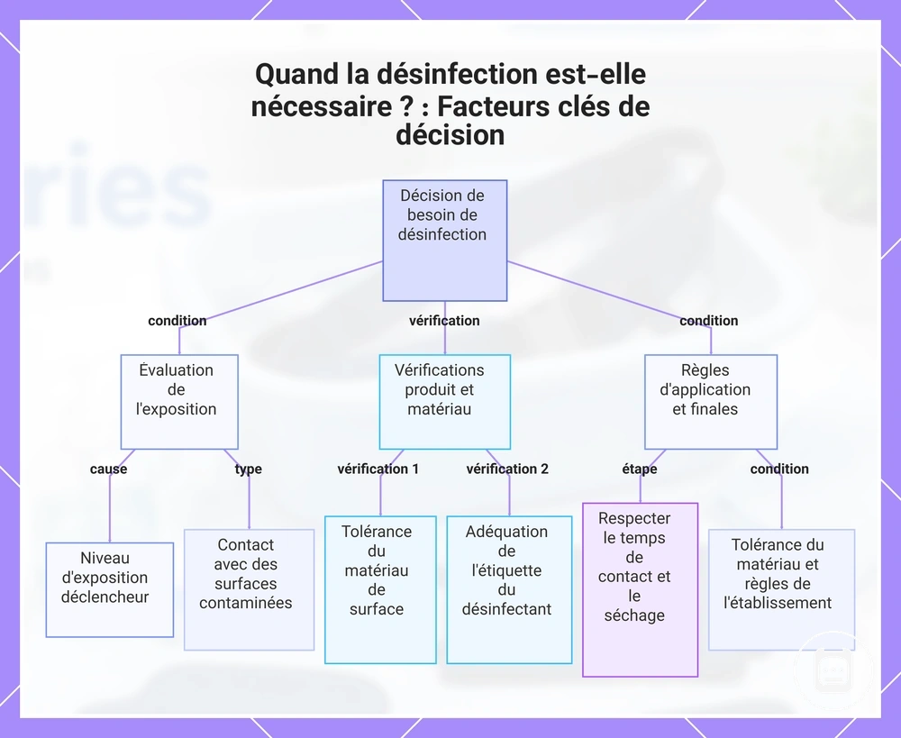 Quand la désinfection est-elle nécessaire ? : Facteurs clés de décision
