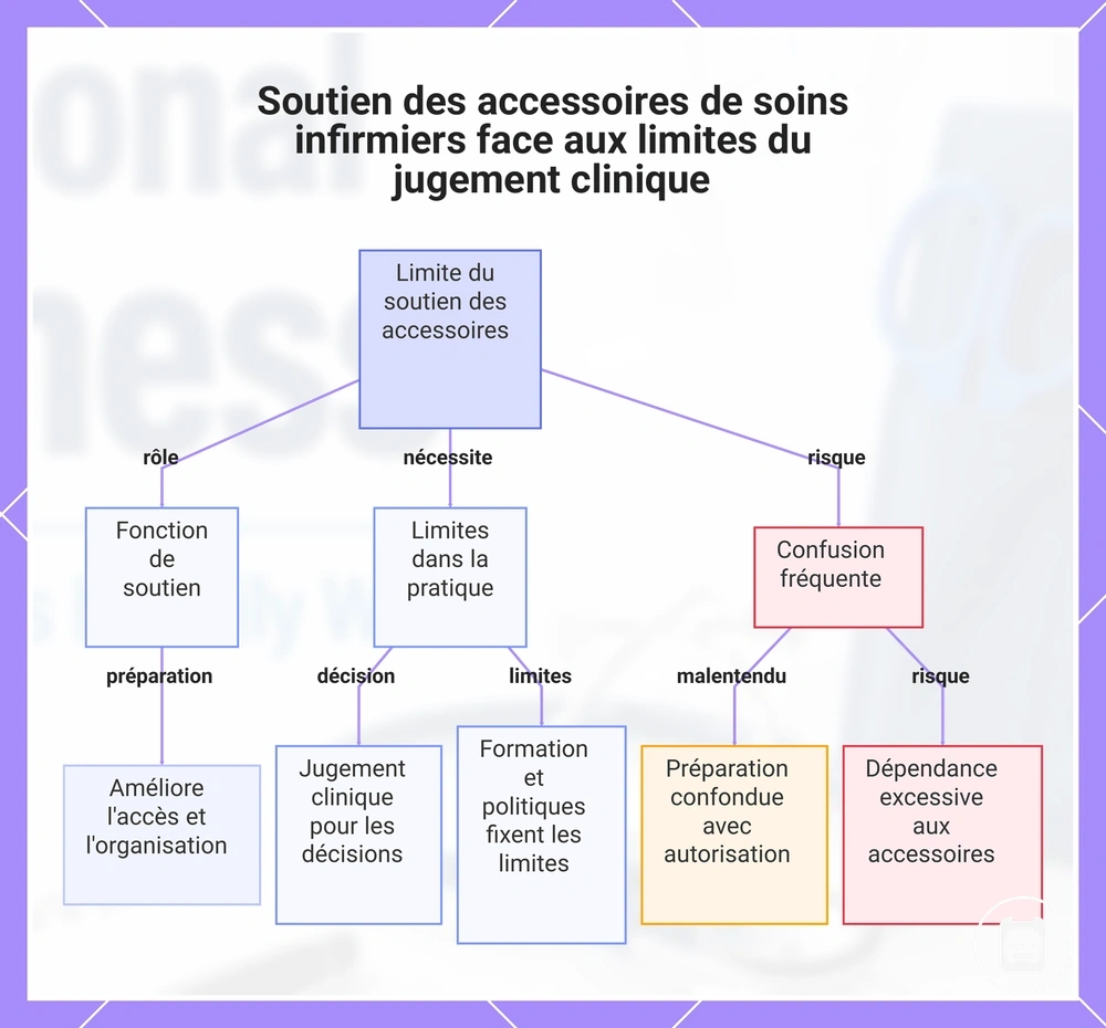 Soutien des accessoires de soins infirmiers face aux limites du jugement clinique