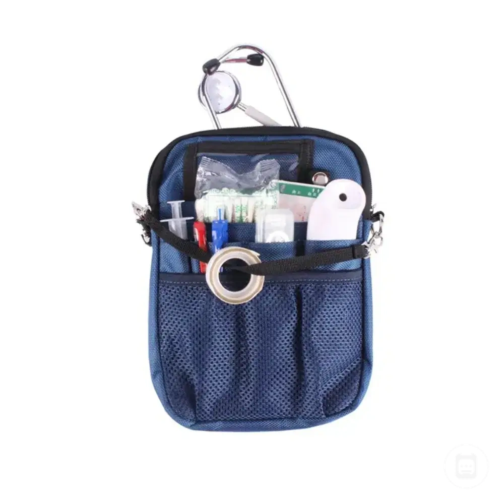 Bolsa ajustável transversal de enfermagem para cintura com vários bolsos